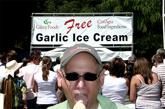 Jeff tastes garlic ice cream