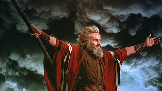 Charlton Heston in Ten Commandments
