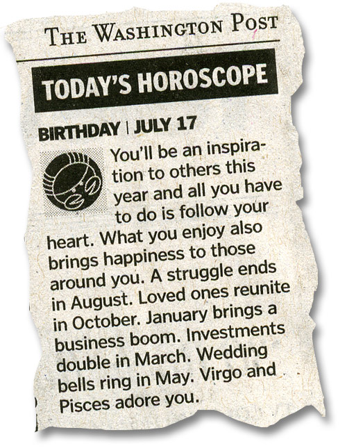Horoscope for July 17th