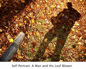 Self Portrait with Leaf Blowing Nozzle